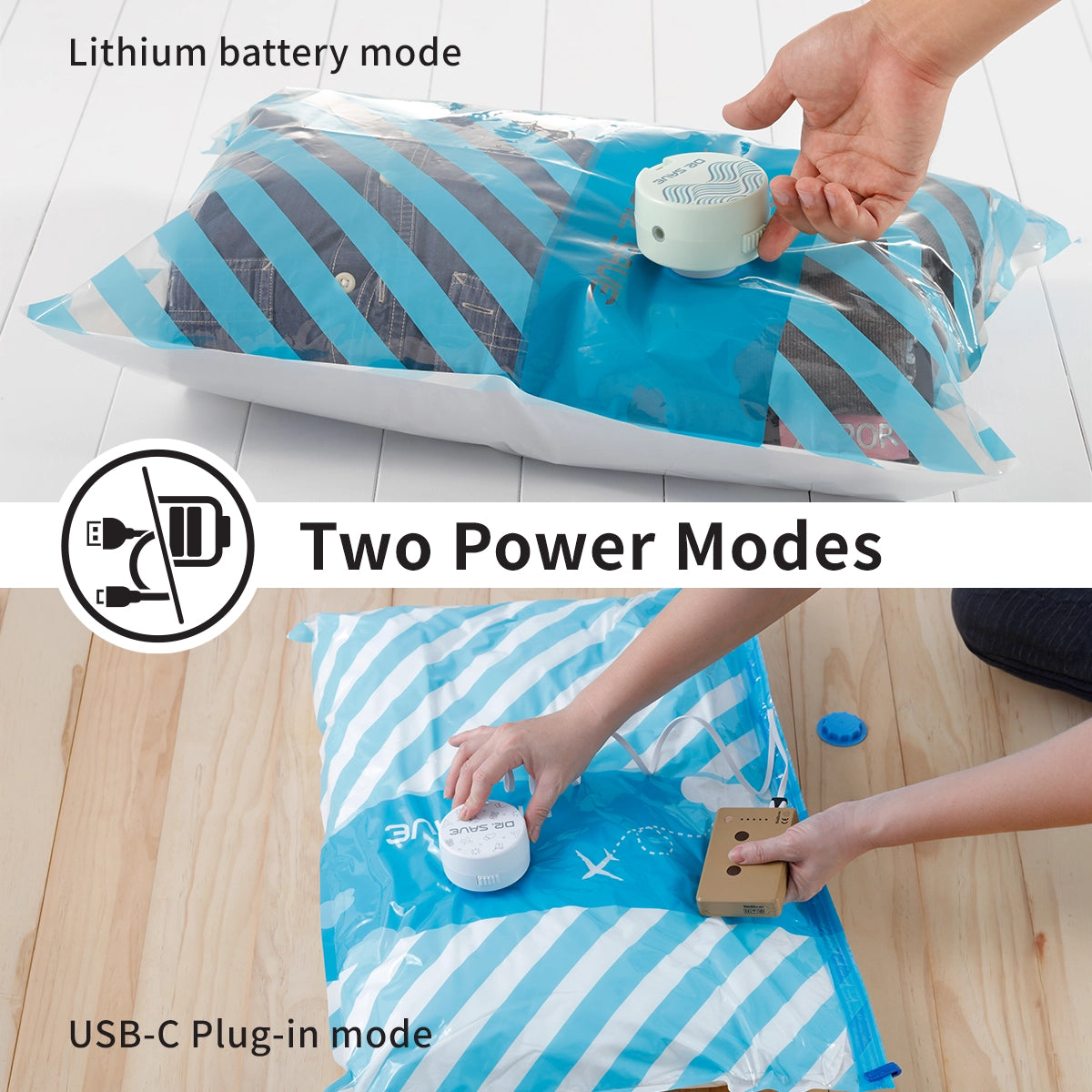 DR. SAVE DUO Rechargeable Handheld Vacuum Pump and Air Pump