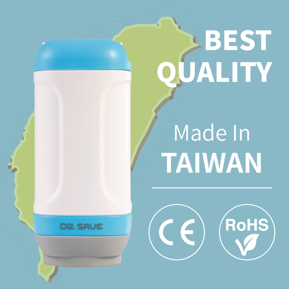 DR. SAVE UNO VAC202 Battery-Powered Mini Vacuum Pump, Made in Taiwan and Compliant with CE and RoHS Standards