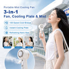 FAN101 portable misting fan with cooling plate and nano mist