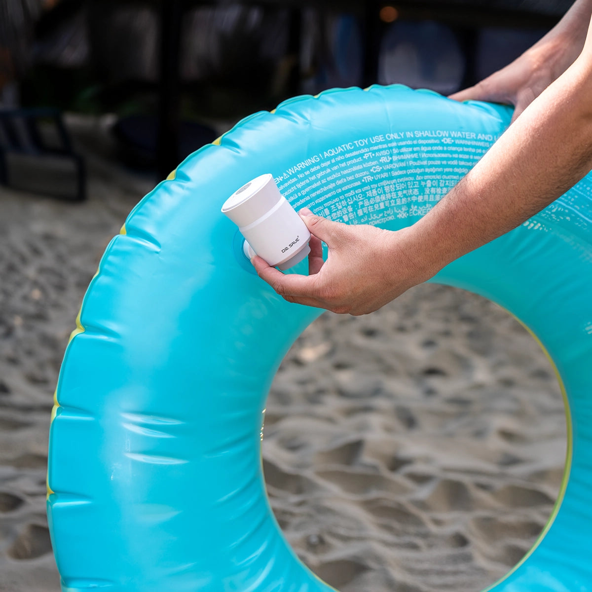 electric pump for swim rings and air mattresses