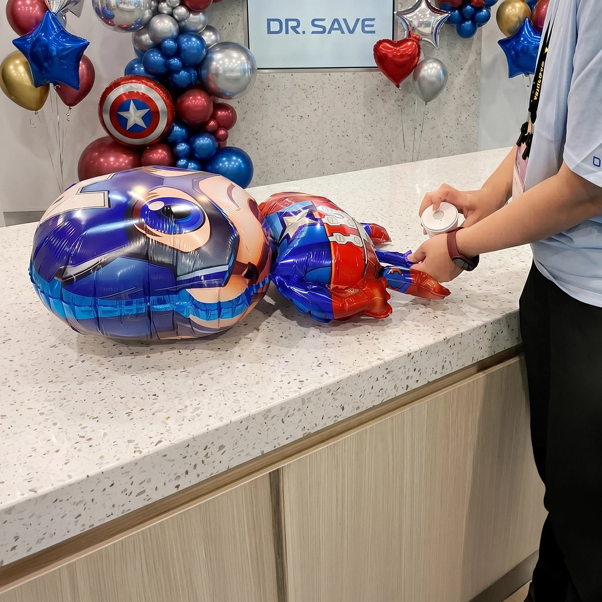 foil balloon air pump for party